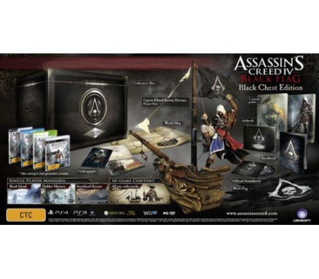 Коллекционное издание Assassins creed Black Chest Edition XBOX Новое запечатанное